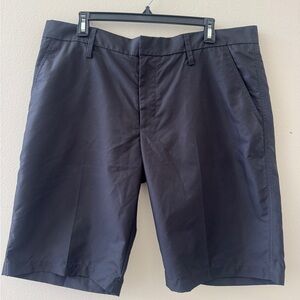 J.Lindeberg Men's Black Golf Flat Front Performance Shorts